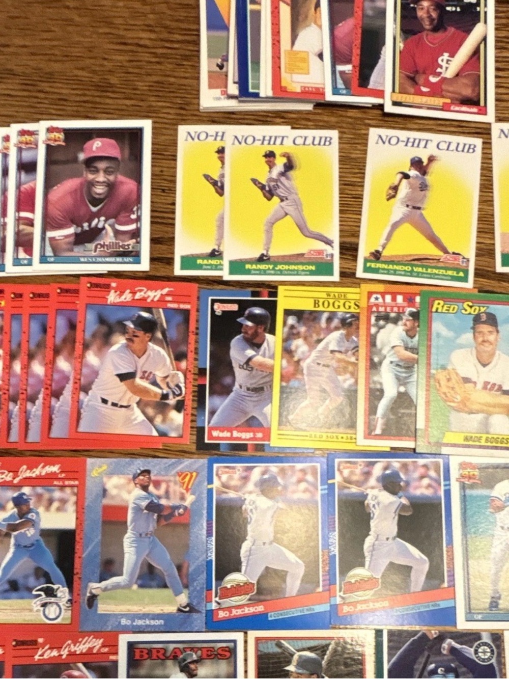 HUGE Lot of Hall of Famers and Legends from Bo, Bonds, Griffey, Nolan, Randy,etc - Picture 3 of 10